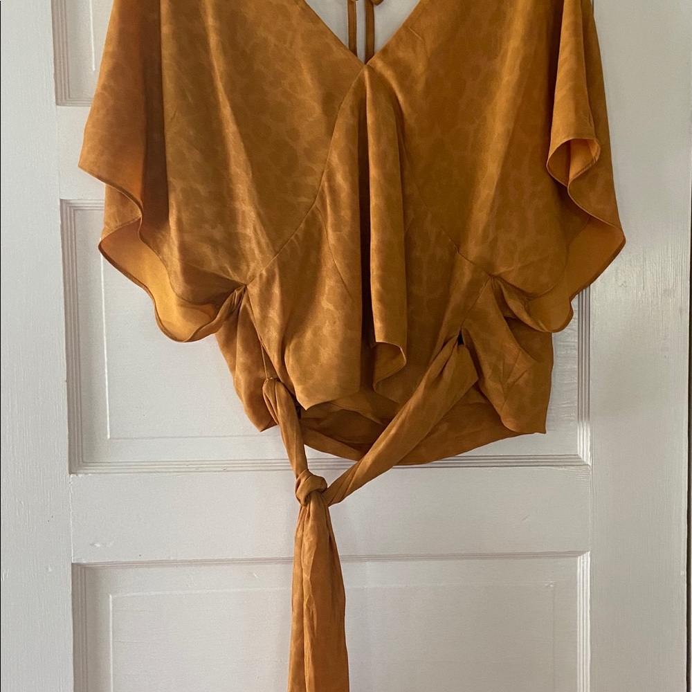 Anthropologie Current Air wrap blouse size XL - Picture 5 of 6